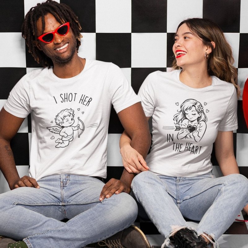 Valentine's Day couple shirts