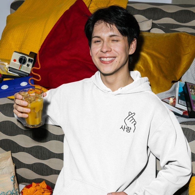Korean men hoodie