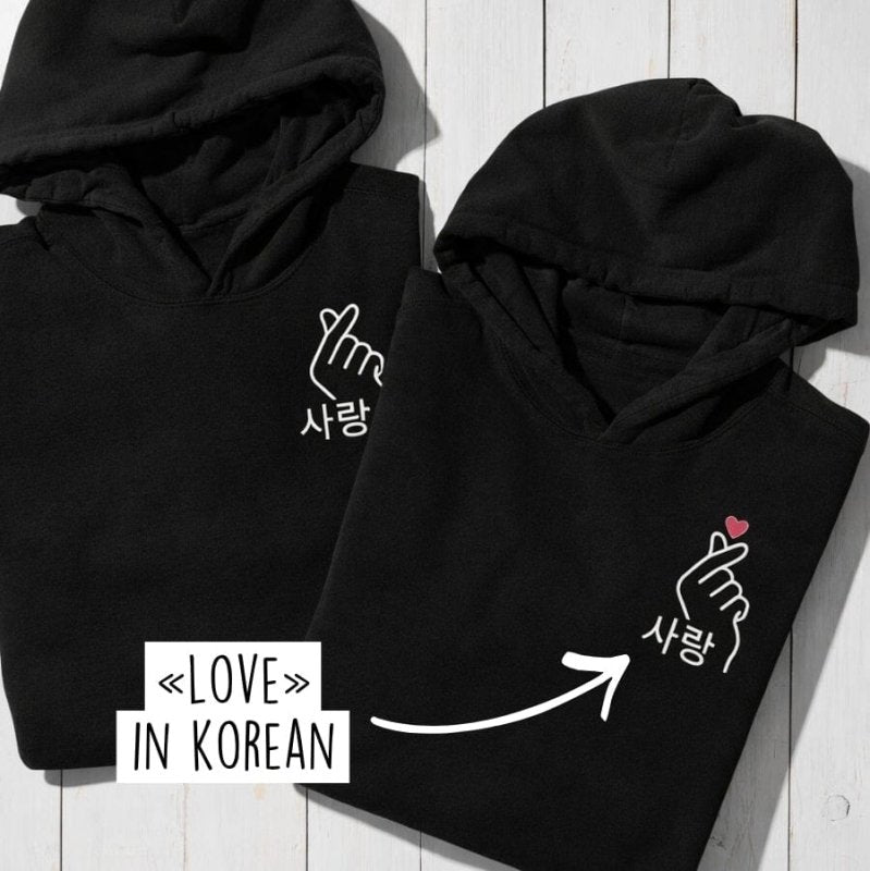Cute Korean Couple Hoodies