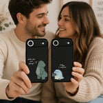 Dinosaur Couple Phone Case - For iPhone - Vignette | Matchy Crew
