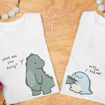 Dinosaur Couple T-Shirt - Vignette | Matchy Crew