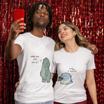 Dinosaur Couple T-Shirt - Vignette | Matchy Crew