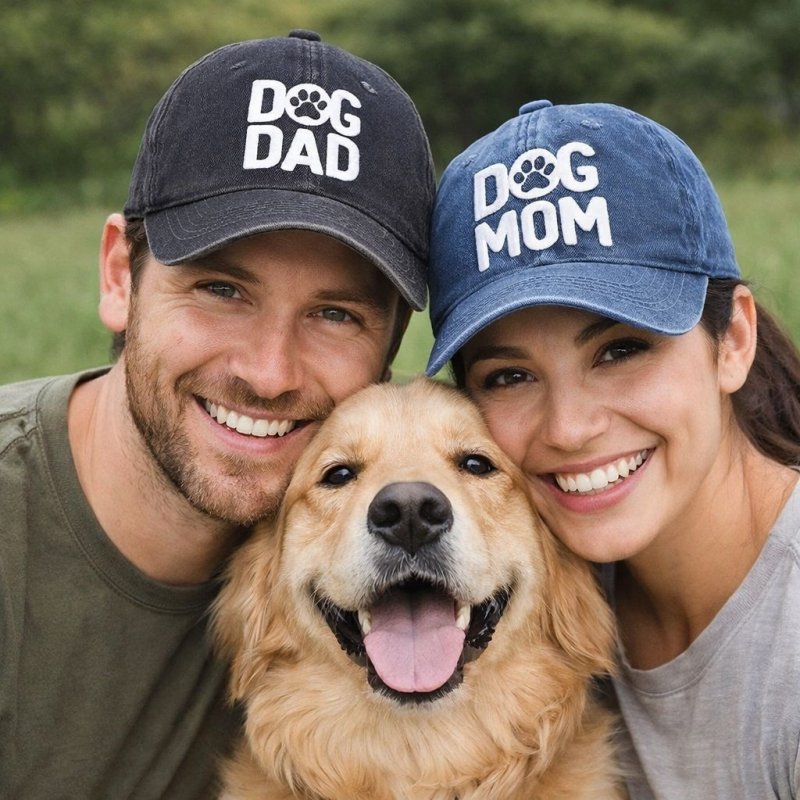 Dog Dad and Dog Mom Hats