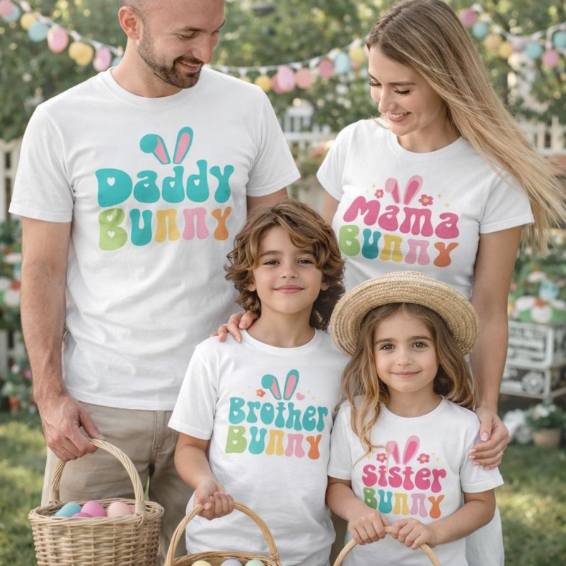 Bunny family shirts