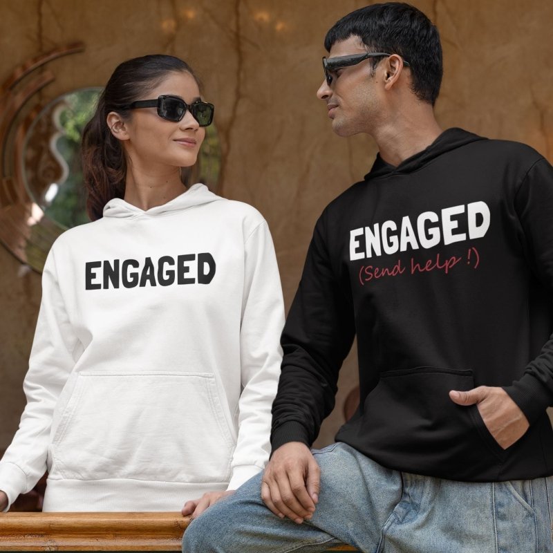 Engaged Couple Hoodies