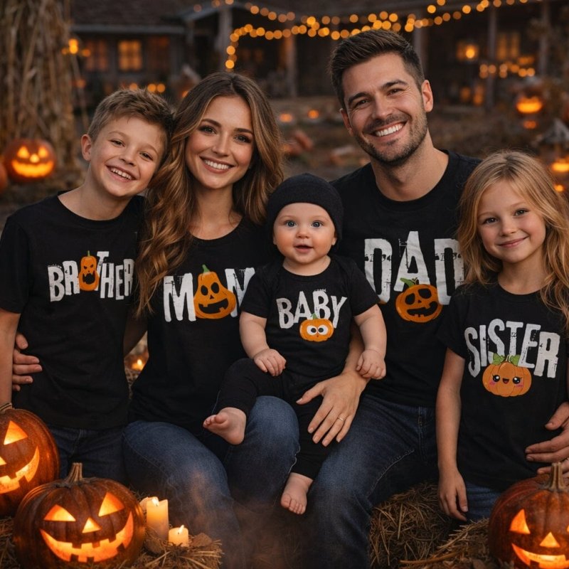 Family Matching Pumpkin T-Shirts