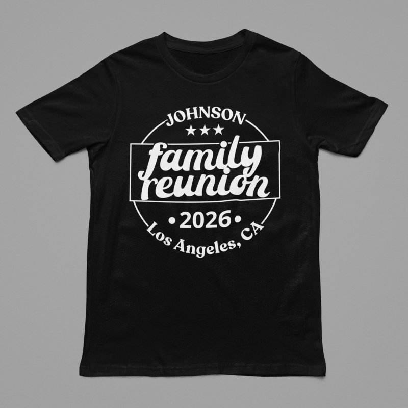 family reunion custom t-shirts