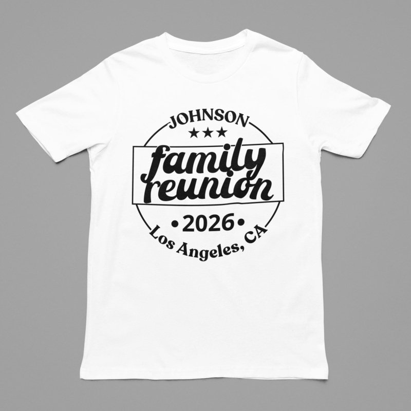 unique family reunion shirt design