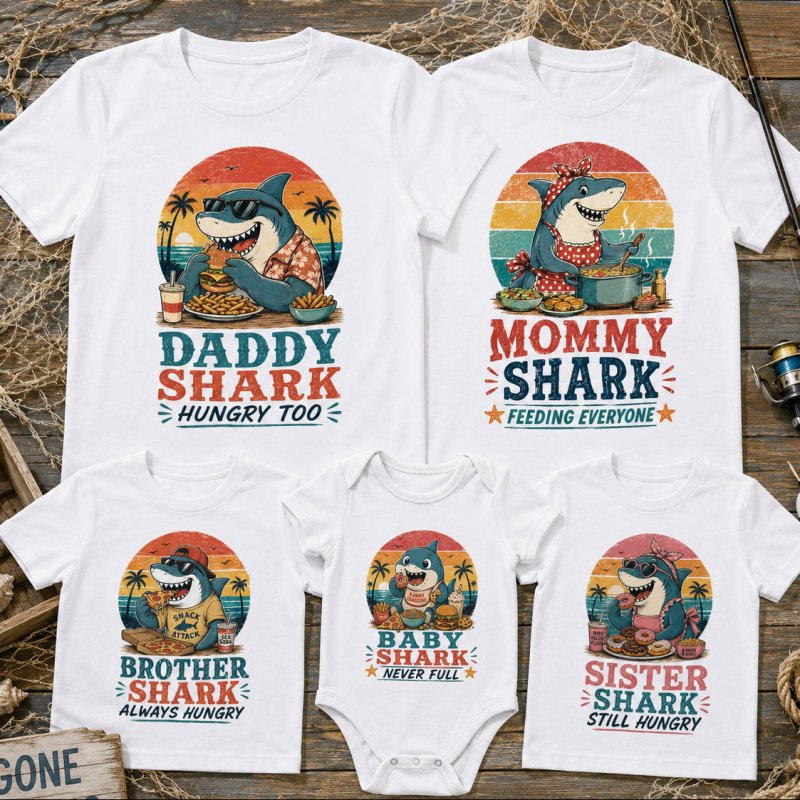 Family Shark T-Shirts