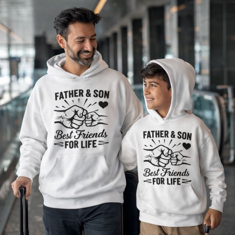 fasther and son best friends for life hoodies