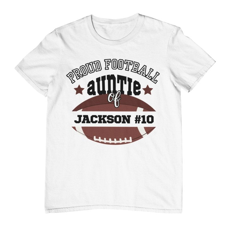 proud aunt football shirt