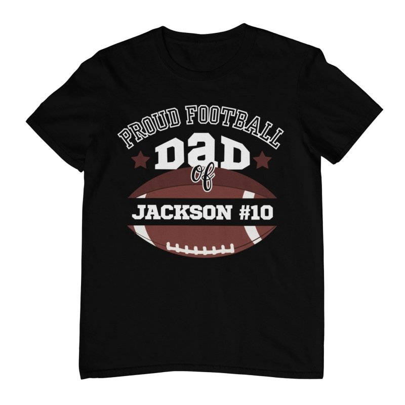 proud dad football shirt