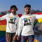 Gay Men Hoodies He's Mine - Vignette | Matchy Crew