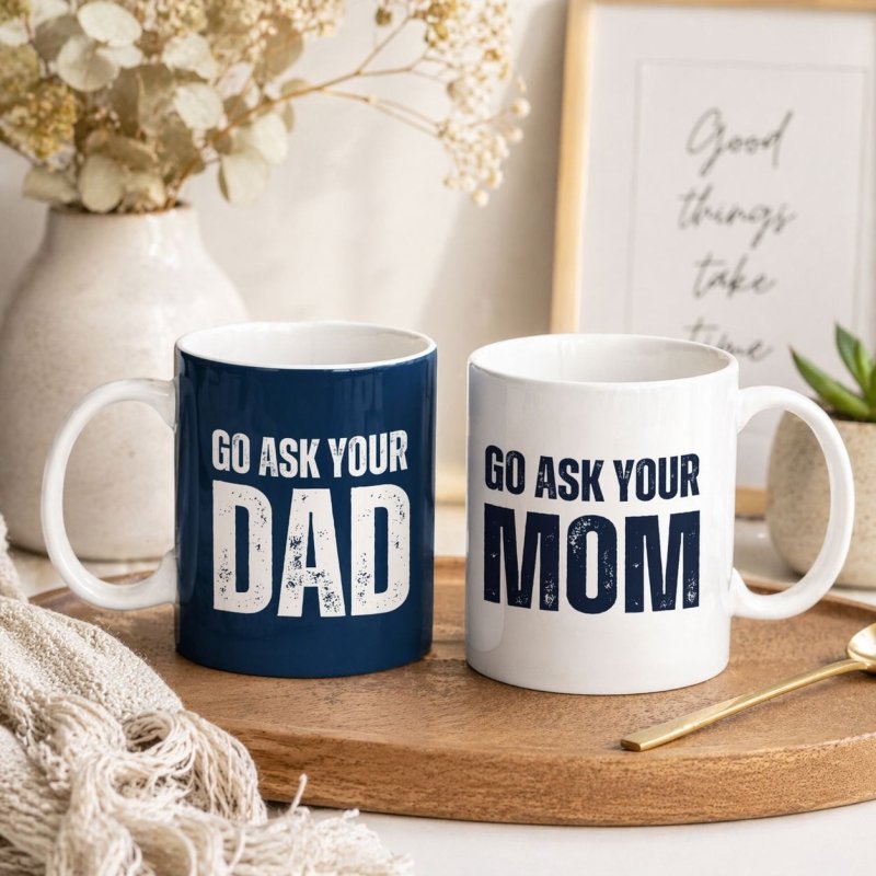 go ask your mom / dad mug