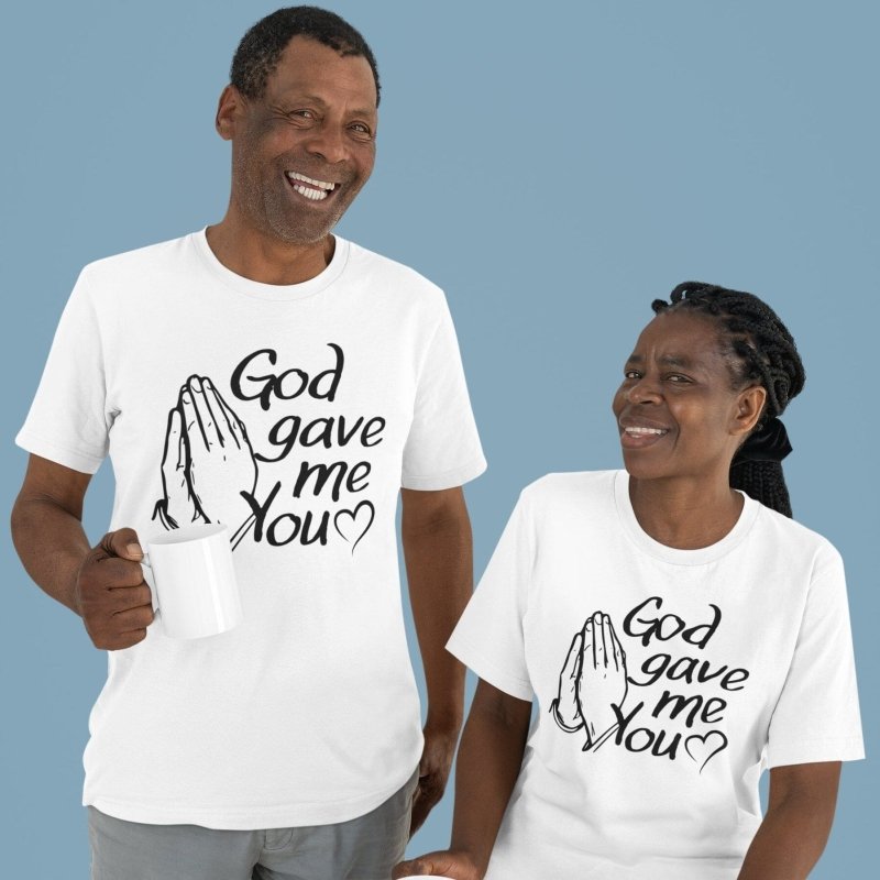 Thank god couple t-shirt