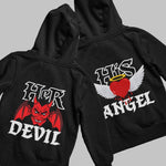 Gothic Couple Hoodies Devil Angel - Vignette | Matchy Crew
