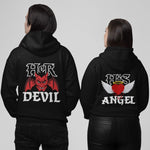 Gothic Couple Hoodies Devil Angel - Vignette | Matchy Crew