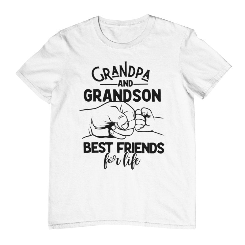 grandpa and grandson best friends for life t-shirt