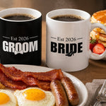Groom and Bride Mugs - Vignette | Matchy Crew