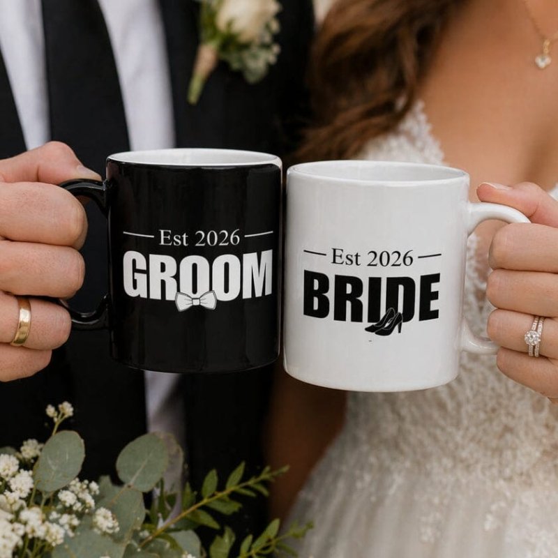 Groom and Bride Mugs