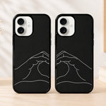 Hand Heart Matching Phone Case - Vignette | Matchy Crew