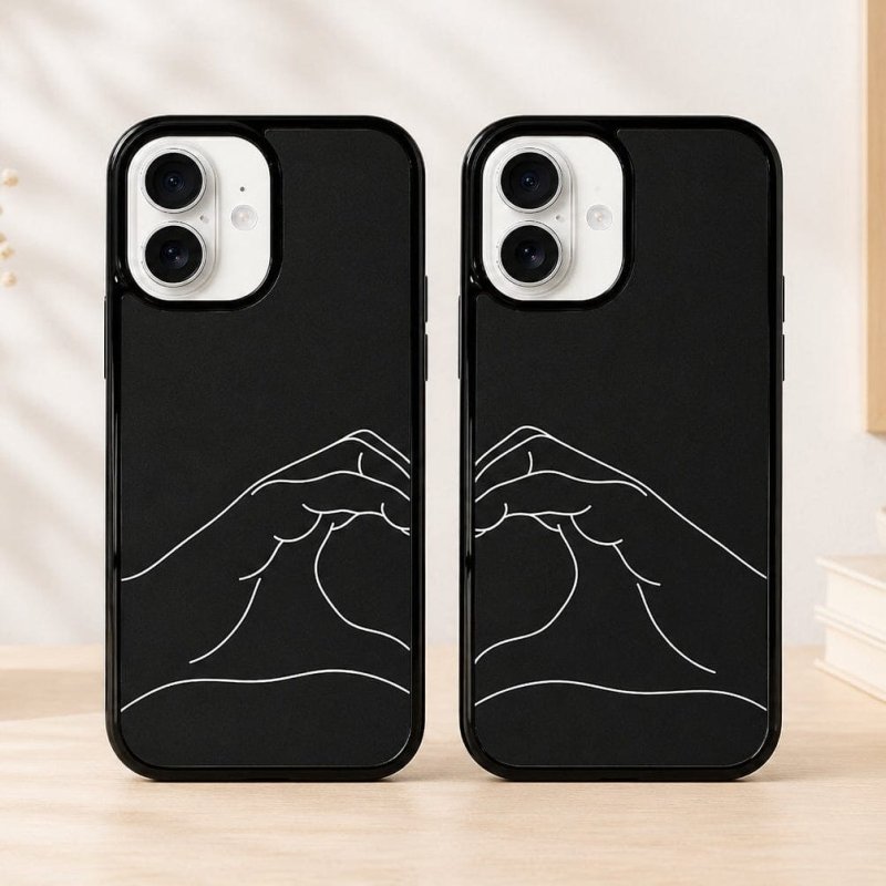 Hand Heart Matching Phone Case