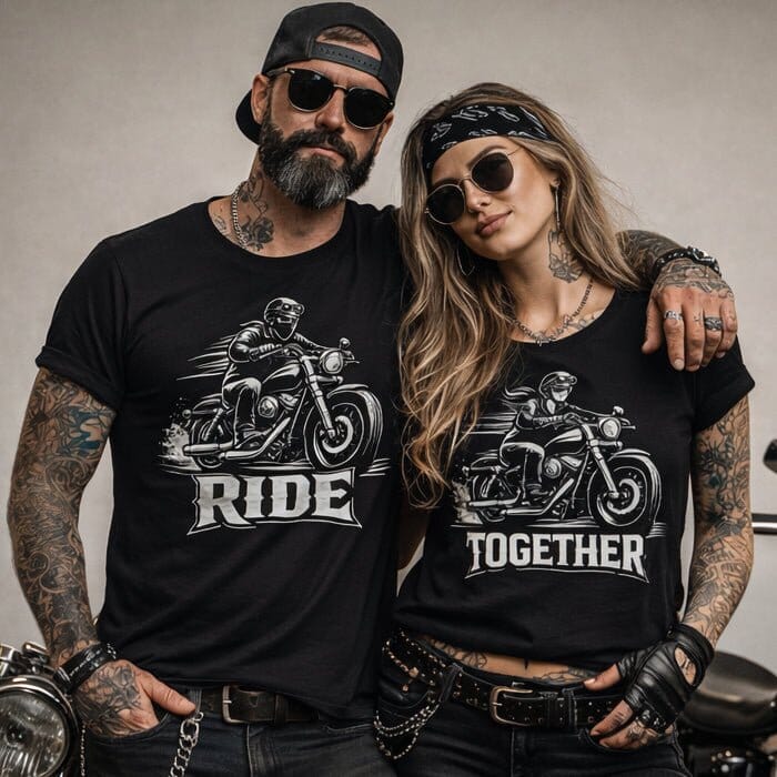 Harley Davidson Couple Shirts