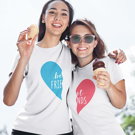 Heart Friendship T-Shirts For 2