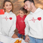 Heartbeat Family Hoodies - Vignette | Matchy Crew
