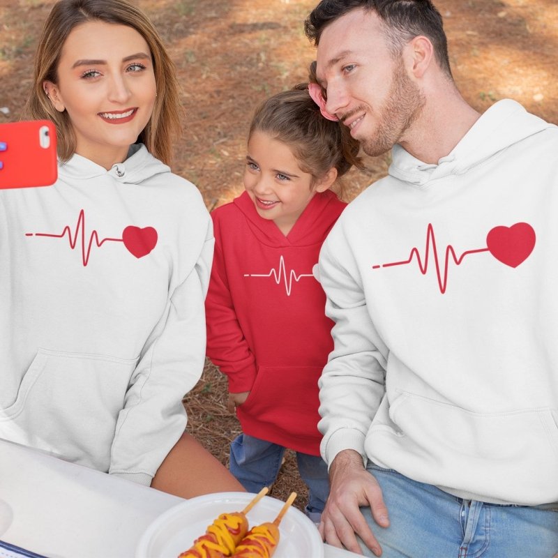 Heartbeat Family Hoodies