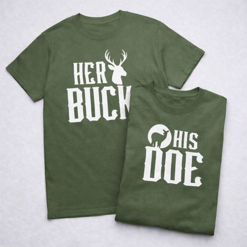 buck and doe shirts for couples