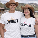 His and Her Cowboy T-Shirts - Vignette | Matchy Crew