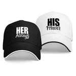 His and Hers Baseball Caps - Vignette | Matchy Crew