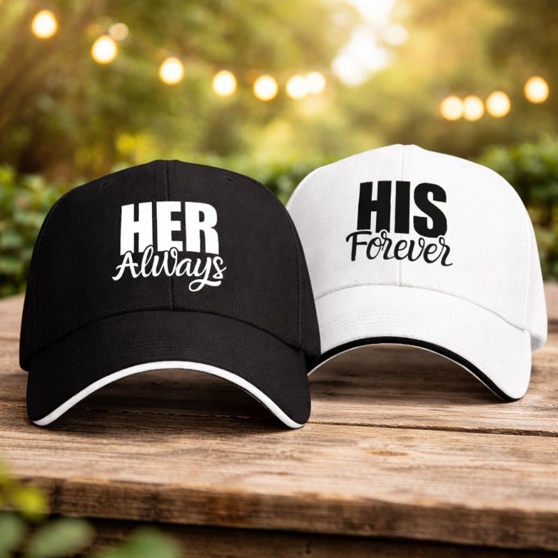 His and Hers matching caps