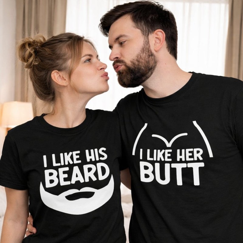 I like his beard I like her but t-shirts