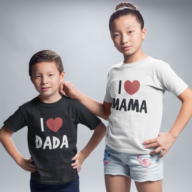 I love mama and dada shirts