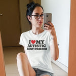 I Love my Autistic Best Friend T-Shirt - Vignette | Matchy Crew