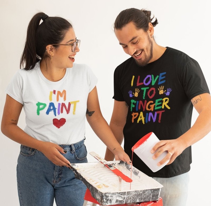 Paint couple shirt