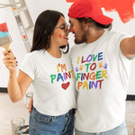 I Love to Finger Paint T-Shirt - Vignette | Matchy Crew