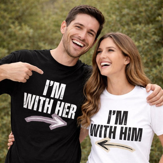 I'm With Him Her T-Shirt