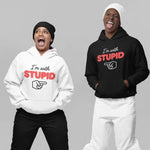 I'm With Stupid Hoodie - Vignette | Matchy Crew