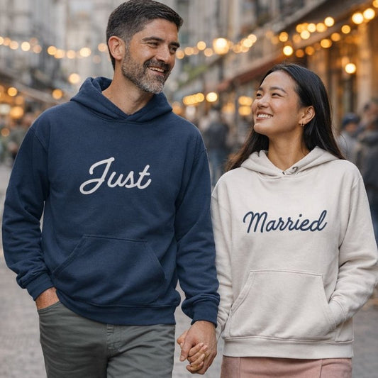 Just Married Matching Hoodies