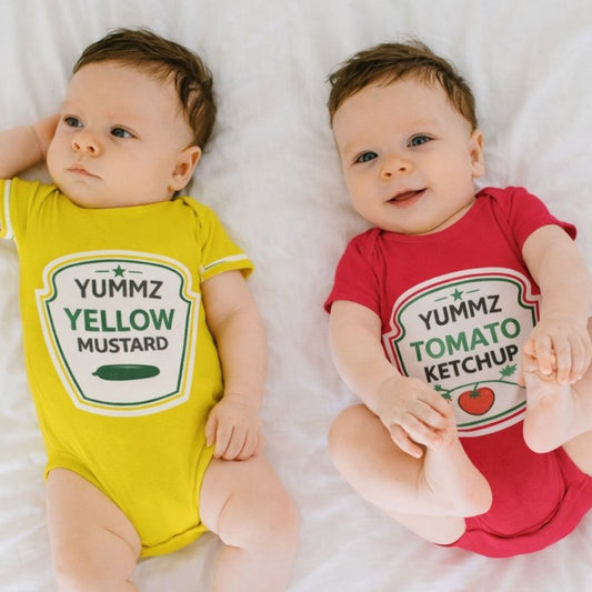 Ketchup and Mustard Baby Onesies