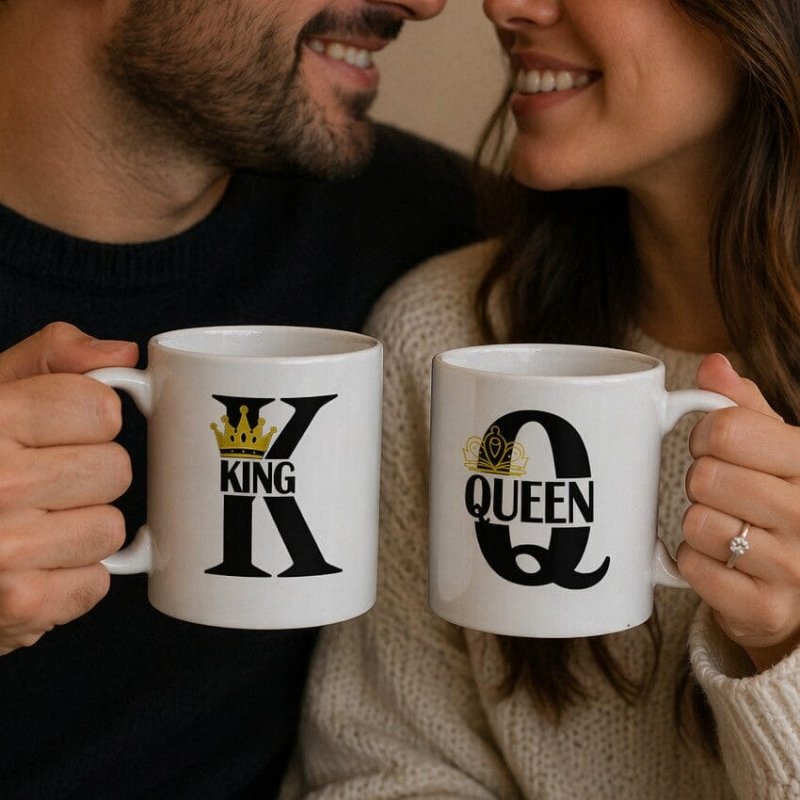 King Queen Couple Mug
