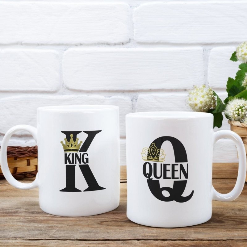 couple cup set king queen