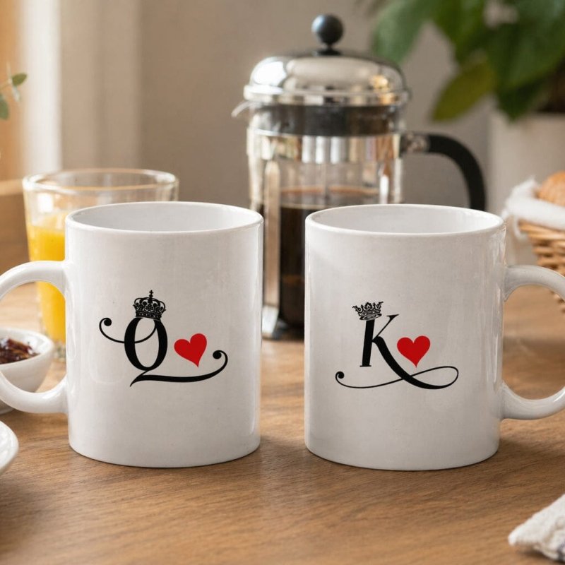 Romantic couple mug design