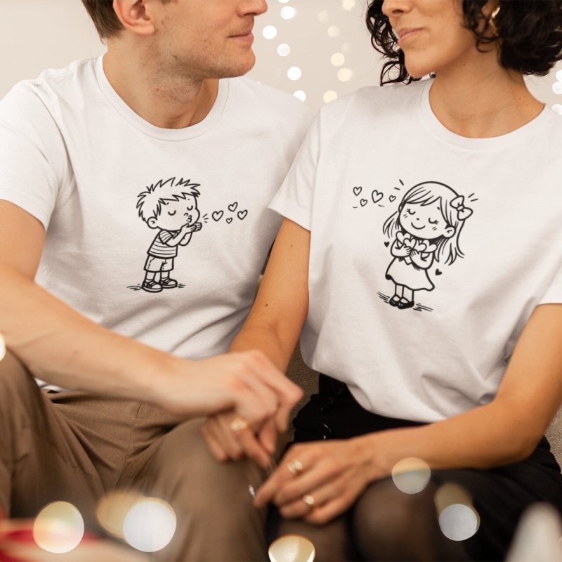 Kiss Couple T-Shirts