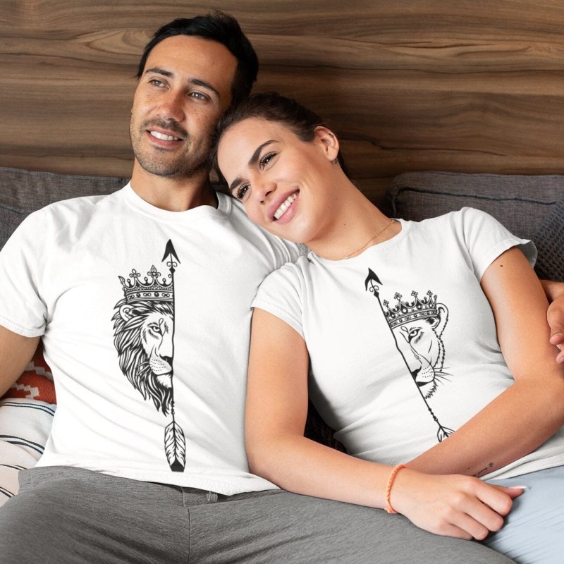 Lion Couple T-Shirts