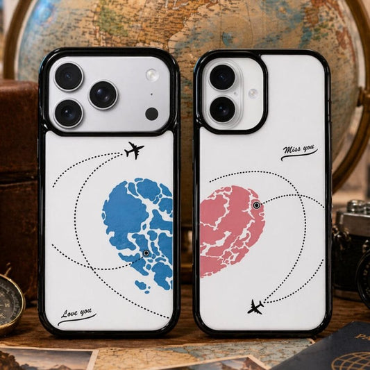 Long Distance Couple iPhone Case