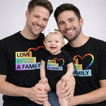 Love Makes A Family T-Shirt - Vignette | Matchy Crew